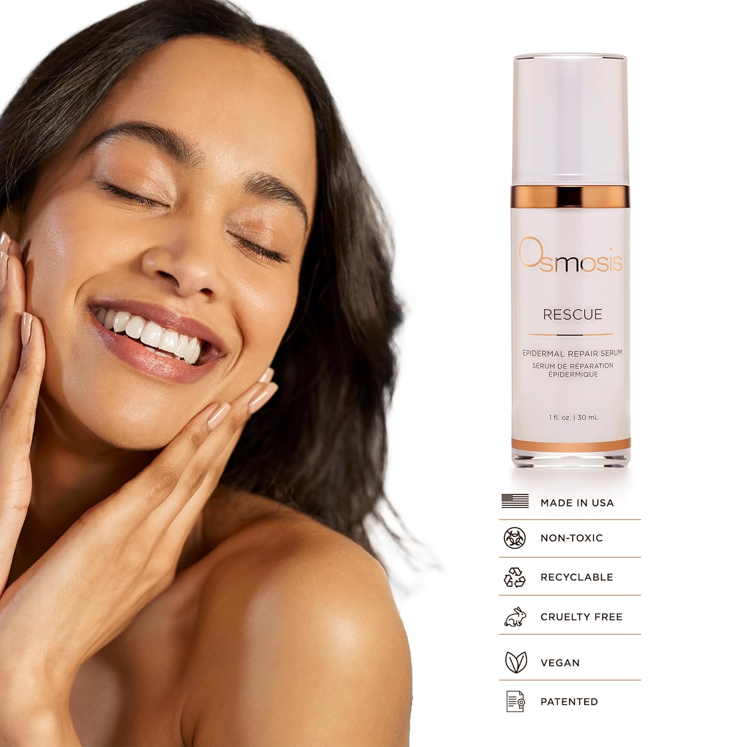 Osmosis RESCUE Epidermal Repair Facial Serum, Calms Skin Redness and Irritation To Refresh Healthy Skin For Aging, Sensitive, Blemish-Prone Skin, 1 Fl Oz · v6