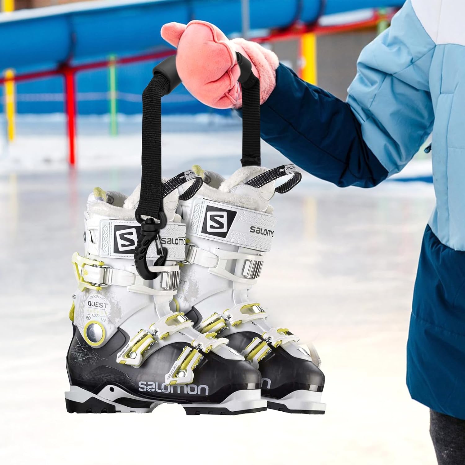 Tashippa Trageriemen für Ski und Stiefel, Rollschuhleine zum Skifahren, Snowboarden, Schlittschuhlaufen