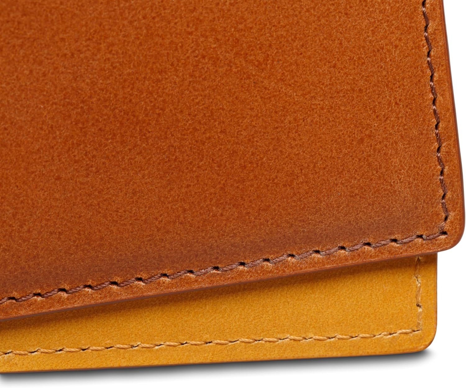 Bosca Italo Contrast 8 Pocket Deluxe Executive Wallet (Chestnut W/Tan) · v3