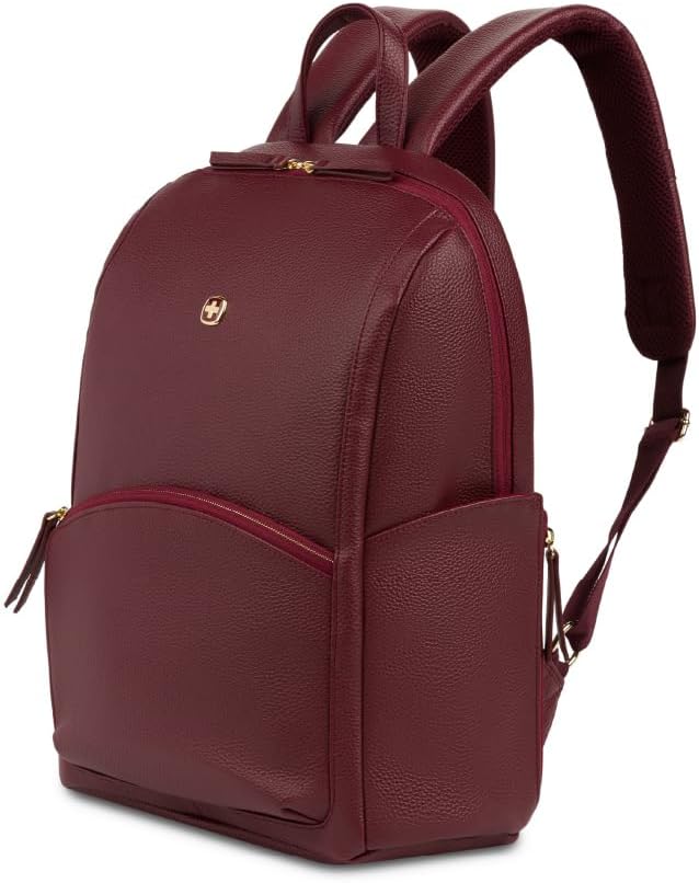 กระเป๋าเป้สะพายหลังใส่โน้ตบุ๊กสำหรับผู้หญิงรุ่น Serenity Luxe จาก SwissGear สีแดง ขนาด 16 นิ้ว