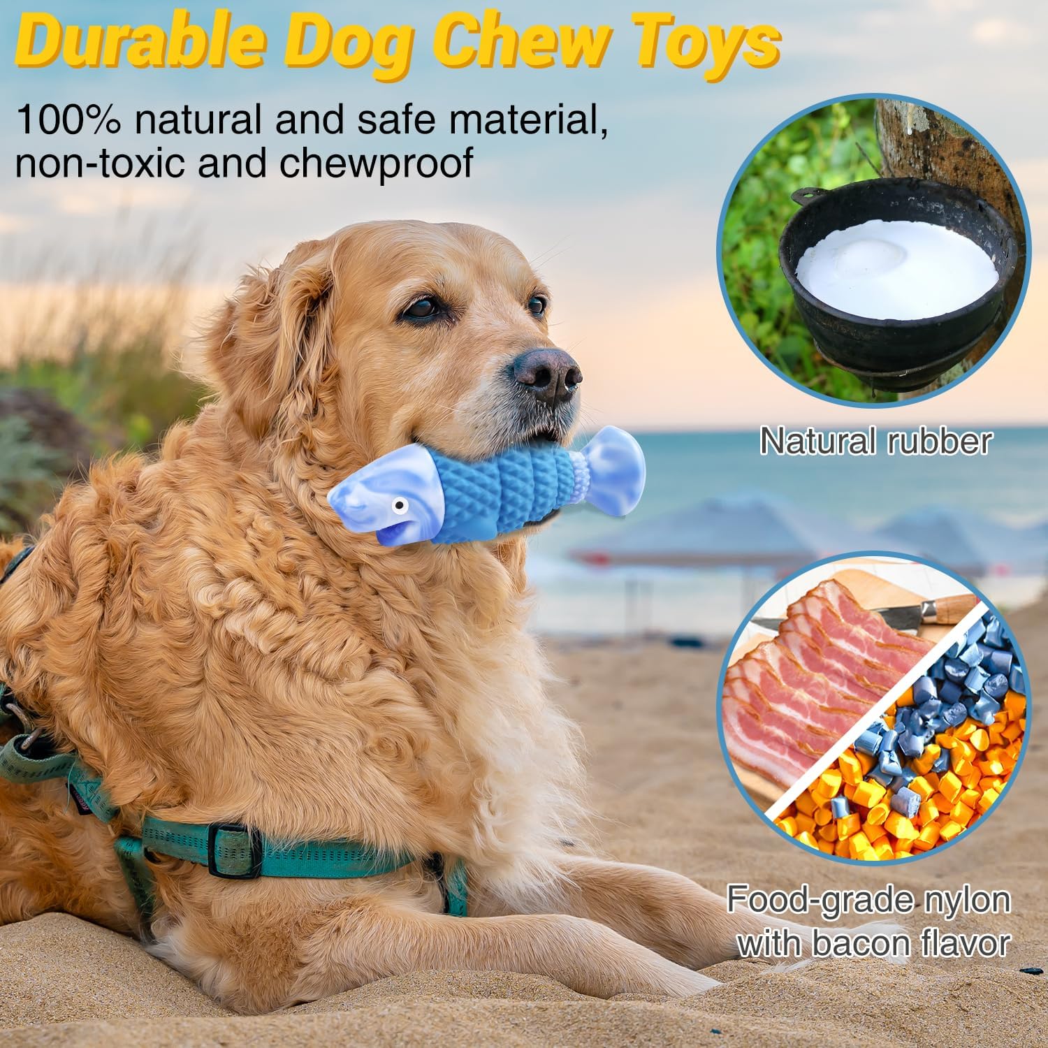 WinTour Tough Dog Toys for Aggressive Chewers Large Breed, Indestructible Dog Toys for Large Dogs, Dog Chew Toys for Aggressive Chewers, Durable Dog Toys, Squeaky Dog Toys, Large Dog Toys for Big Dogs · v4