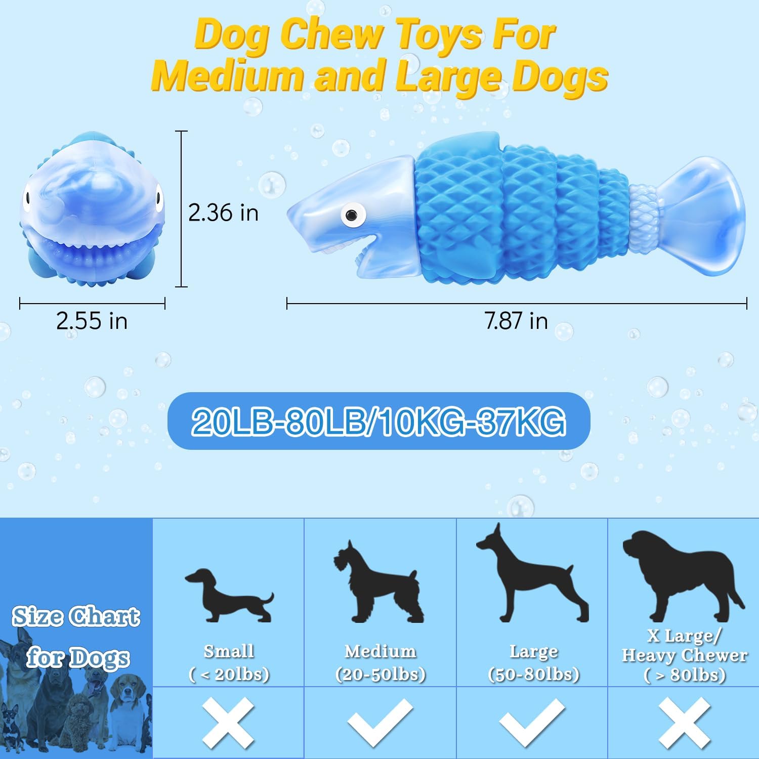 WinTour Tough Dog Toys for Aggressive Chewers Large Breed, Indestructible Dog Toys for Large Dogs, Dog Chew Toys for Aggressive Chewers, Durable Dog Toys, Squeaky Dog Toys, Large Dog Toys for Big Dogs · v4