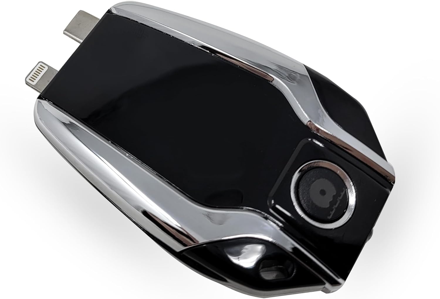 Key Power : chargeur de téléphone porte-clés compact avec lampe de poche | Chargeur double 1500 mAh pour iPhone et Android