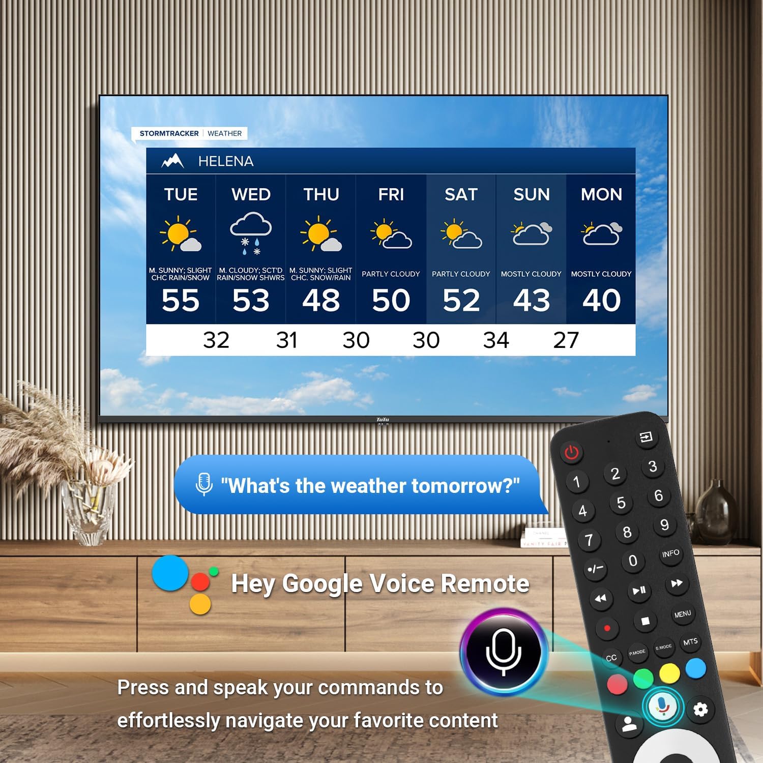 TuTu 40 1080P Full HD LED Google TV จอไวด์สกรีนความละเอียดสูง ดีไซน์เพรียวบาง สมาร์ททีวี พร้อม HDMI USB ในตัว เหมาะสำหรับห้องครัว ห้องเด็ก ห้องใต้ดิน หรือรถบ้าน รุ่นปี 2023