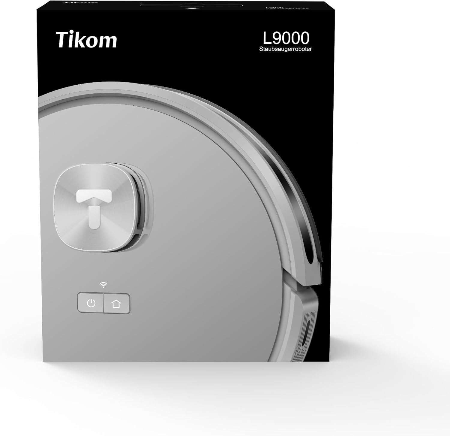 หุ่นยนต์ดูดฝุ่นและถูพื้น Tikom รุ่น L9000 พร้อมระบบนำทาง LiDAR หุ่นยนต์ดูดฝุ่น 4,000Pa ใช้งานได้นานสูงสุด 150 นาที ระบบสร้างแผนที่อัจฉริยะ 14 โซนห้ามเข้า ดีสำหรับขนสัตว์ พรม พื้นแข็ง สีเทา