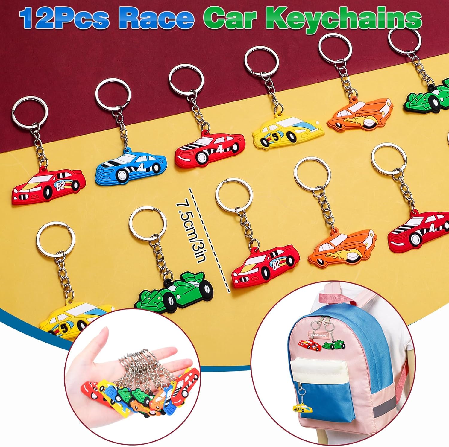 98 Race Car Party Favors Race Car Birthday Party Supplies Straw Bubble Slap Band Sticker Racing Toy Gift Boy Kid Filler Goodie Bag Stuffer Racecar Themed Decorations · v2