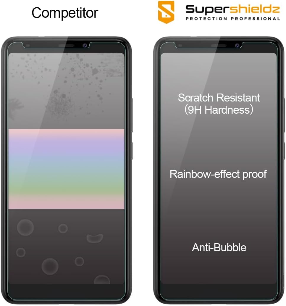 Supershieldz (แพ็ค 2 ชิ้น) ออกแบบมาสำหรับฟิล์มกันรอยกระจกนิรภัย Boost Mobile Bounce 4G ป้องกันรอยขีดข่วน ไม่มีฟองอากาศ