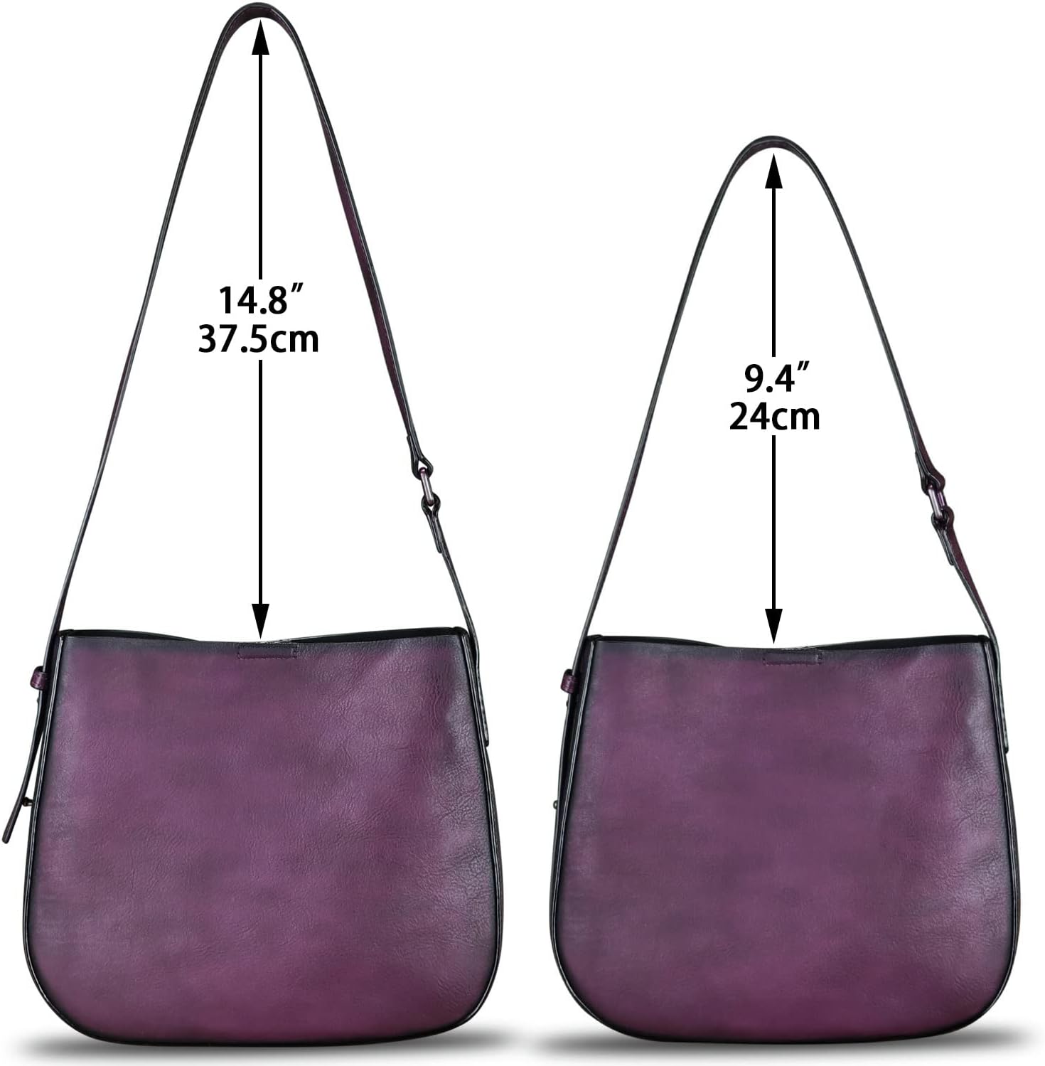 Genuine Leather Satchel Shoulder Bag for Women Vintage Handmade Handbag Retro Designer Hobo Bag Crossbody Pursee · v2