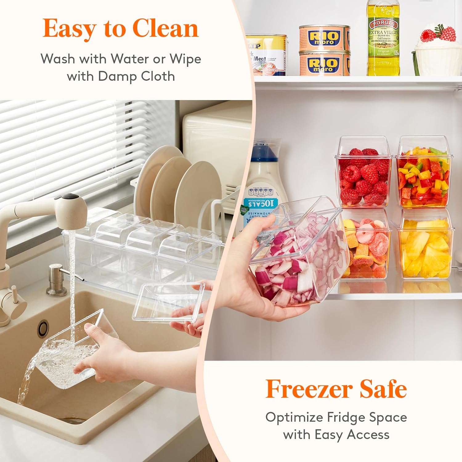 Lifewit Ice Chilled Condiment Caddy พร้อมภาชนะ 5 ใบ (2.5 ถ้วย) ถาดเสิร์ฟเครื่องปรุงพร้อมฝาปิดแยก ถาดเสิร์ฟพร้อมจานแบบถอดได้สำหรับอุปกรณ์บาร์ ผลไม้ สลัด ทาโก้ และเครื่องปรุงสำหรับงานปาร์ตี้