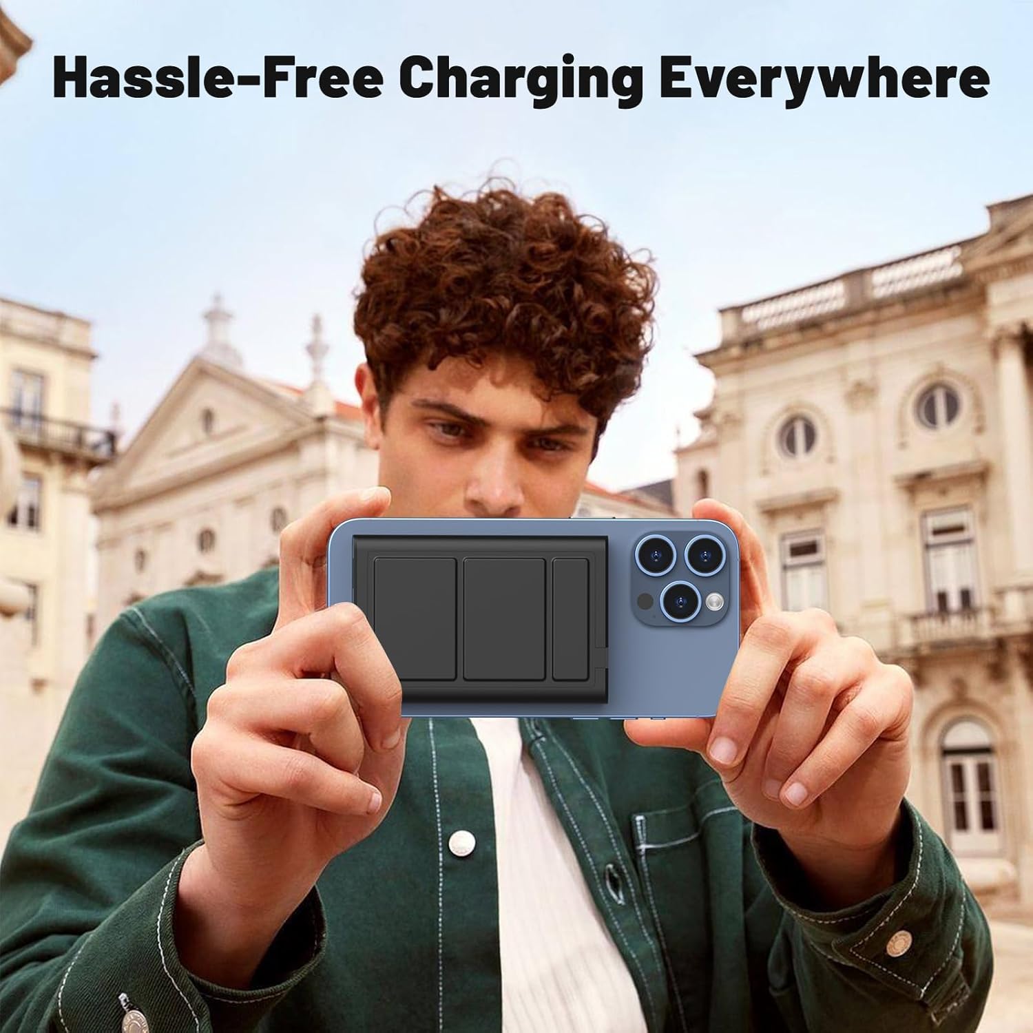 Yiisonger Magnetic Portable Charger - 10000mAh Wireless Power Bank with Stand and USB-C LED Display, Slim Magnetic Battery Pack 22.5W PD Fast Charging for iPhone 15/14/13/12/Pro/Mini/Pro Max · v2