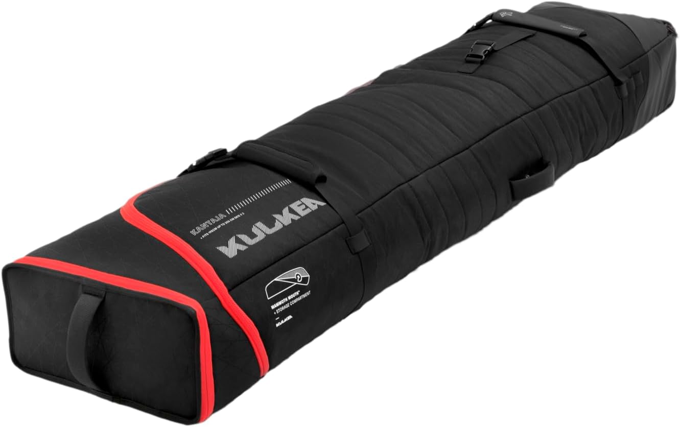 KANTAJA Double Roller Ski Bag - Ultra Durable, Spacious Rolling Ski Carrier and Ski Gear Storage - Double Ski Bag with Wheels - Premium, Water Resistant Ski Storage and Travel Bag · v3