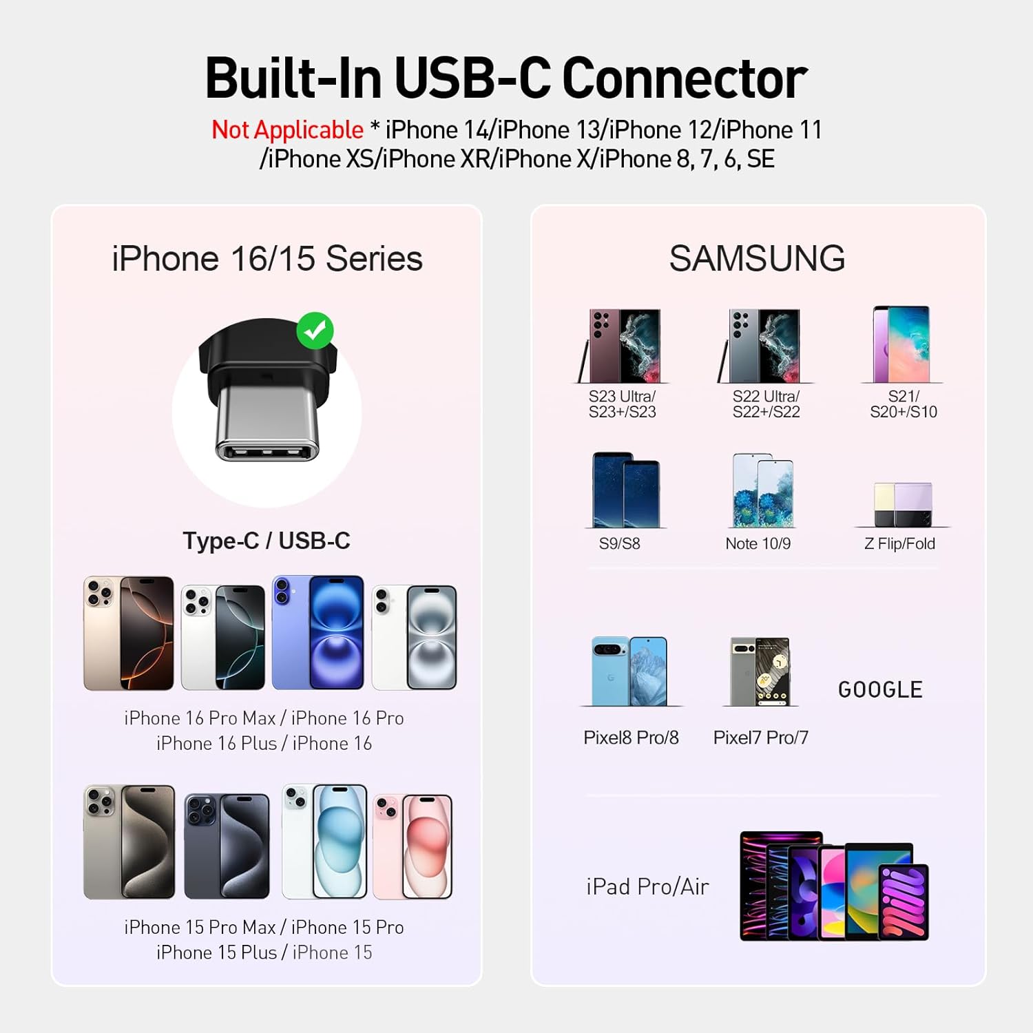 iWALK Portable Charger for iPhone 15 USB-C Small Power Bank 20W 4500mAh Fast Charging Battery Pack Compatible with iPhone 15/15 Plus/15 Pro/15 Pro Max, iPhone 16 Series,Samsung S24/23, Android · v2