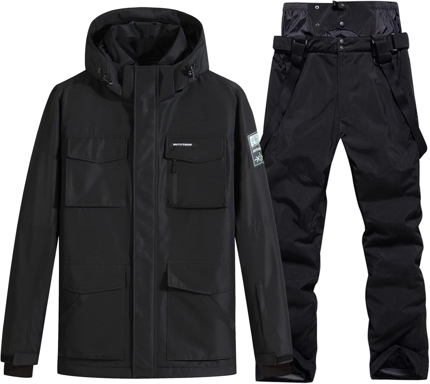 Mens Ski Jacket and Pants Set Waterproof Snowsuit Windproof Snow Suit Winter Outdoor Ski Suit · v2
