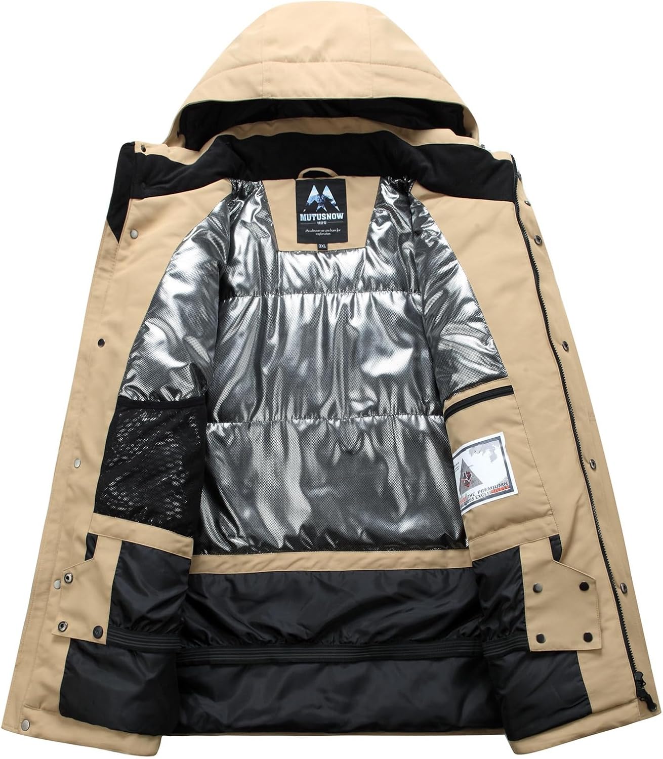 Mens Ski Jacket and Pants Set Waterproof Snowsuit Windproof Snow Suit Winter Outdoor Ski Suit · v2