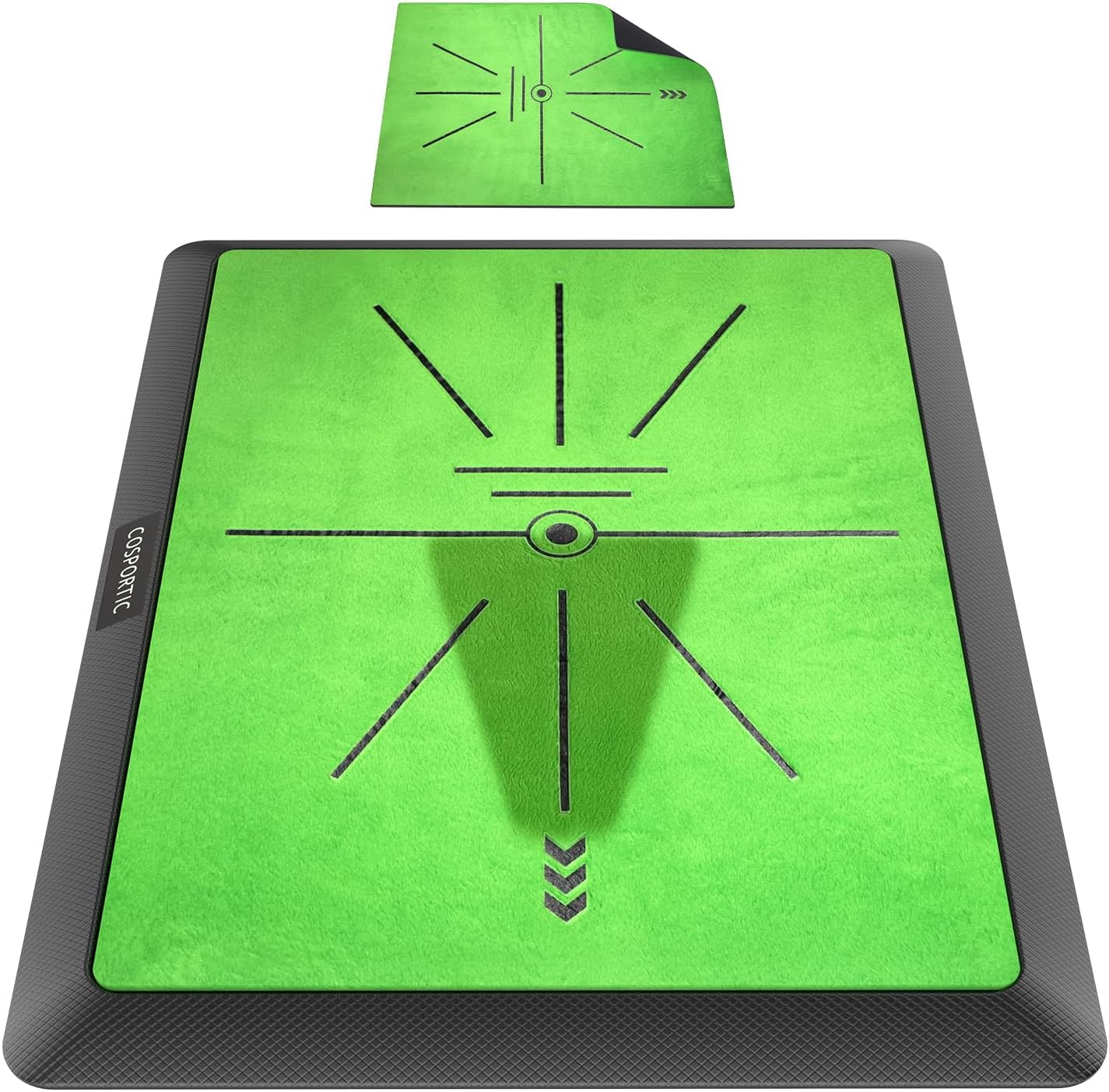 Golf Hitting Mat | Golf Training Mat for Swing Path Feedback/Detection Batting | Extra Replaceable Golf Practice Mat 16x12" | Golf Gifts for Men/Women · v3