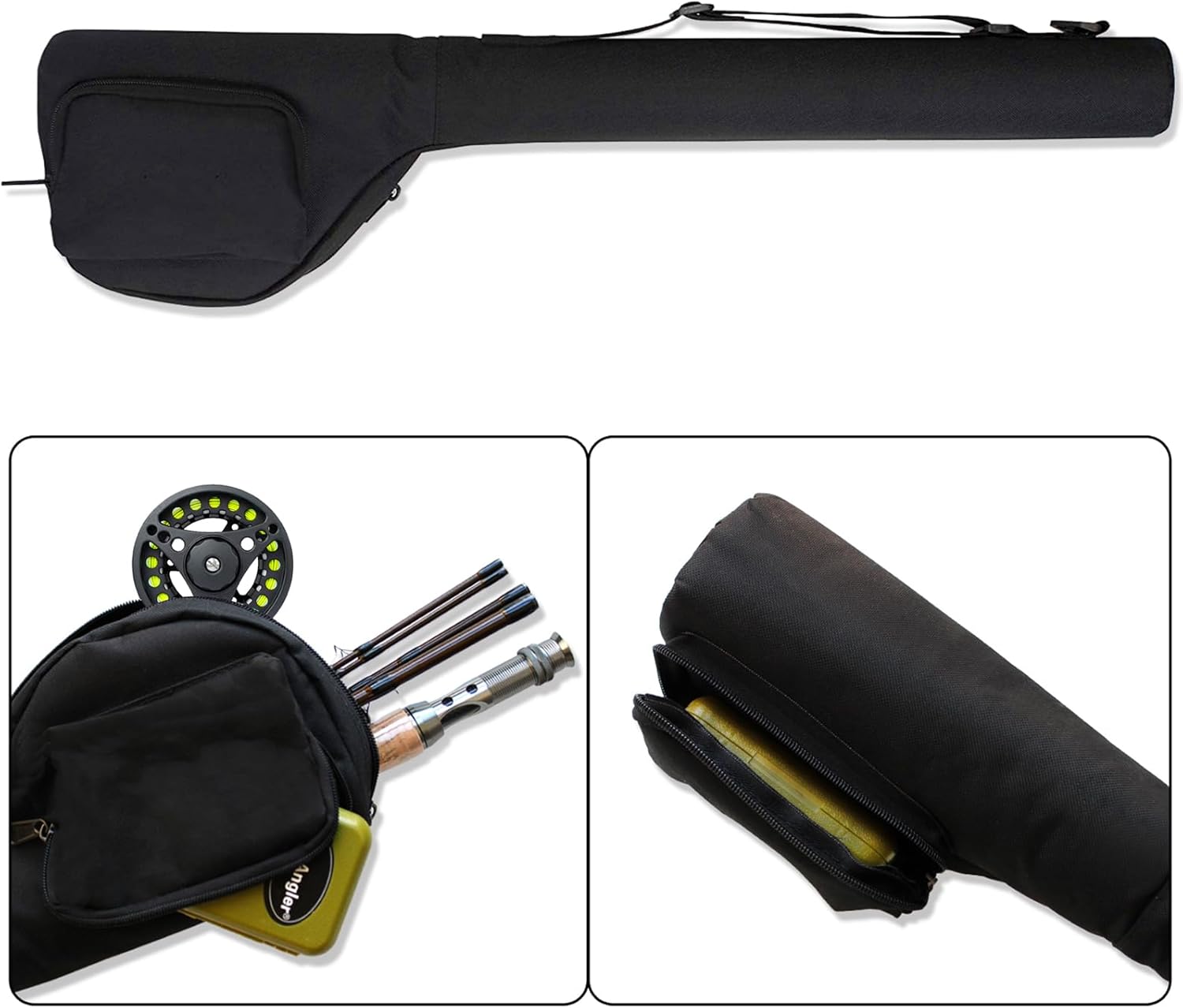 Fly Fishing Rod and Reel Combo Beginner Kit, 4 Piece Fly Fishing Rod with 1pc Free Rod Tip,5wt Aluminum Fly Reel with Accessories,Fly Box Case,Fishing Flies, Extra Backing and Travel Case · v4