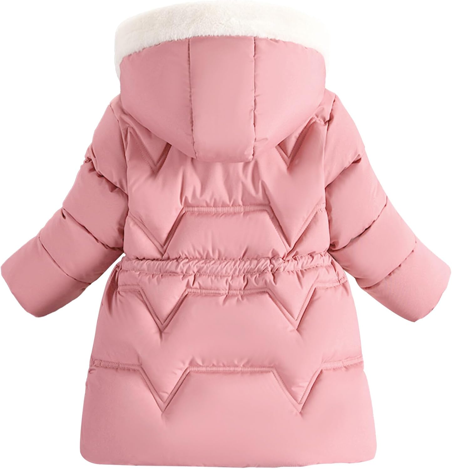 SEAUR Kids Winter Coats Toddler Hooded Coat Girls Windproof Winter Jacket Warm Zipper Jacket Thick Thermal Fleece Lined Coat