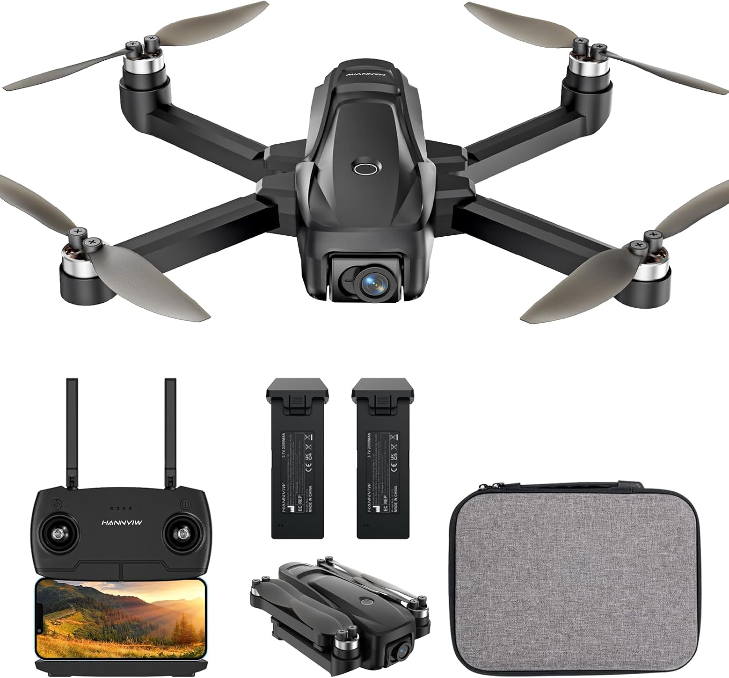 Drones GPS H330S avec caméra pour adultes 4K, drone de transmission vidéo 5G à longue portée, moins de 249 g, quadricoptère télécommandé avec moteur sans balais, retour automatique à la maison, flux optique, cadeau pour débutant
