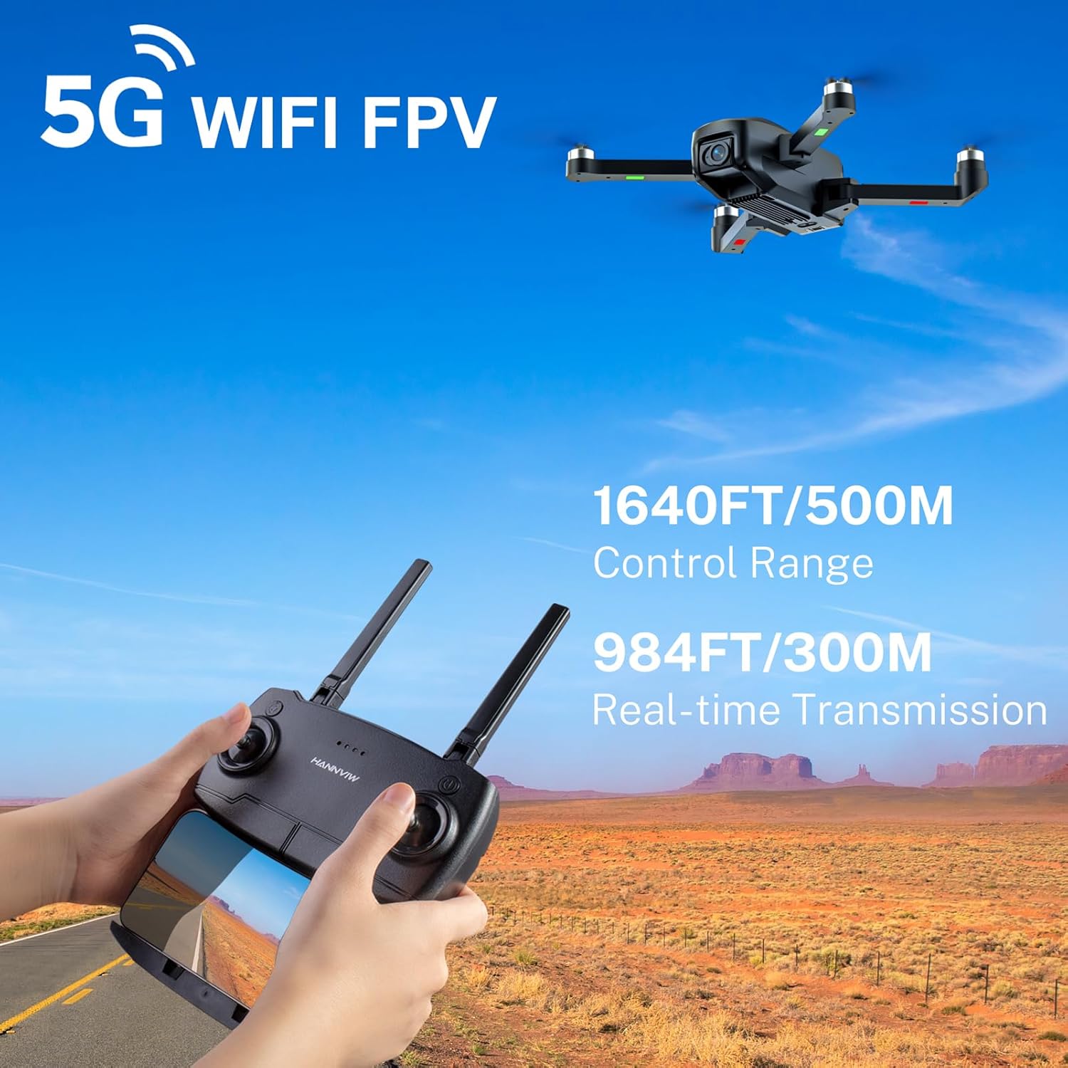 H330S GPS Drones with Camera for Adults 4K, Long Range 5G Video Transmission Drone, Under 249g, RC Quadcopter with Brushless Motor, Auto Return Home, Optical Flow, Gift for Beginner · v4