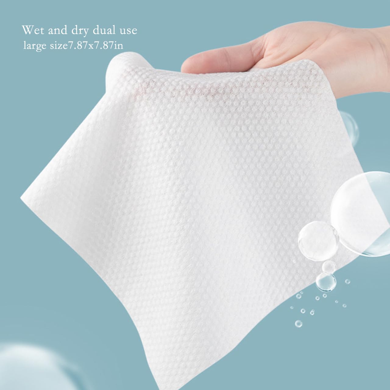 Disposable Face Towels, Wet and dry dual use,Clean Facial Wipes for Sensitive Skin, Facial Cleansing Towels, Makeup Removing, Facial care, travel towel (Pack of 3, white)