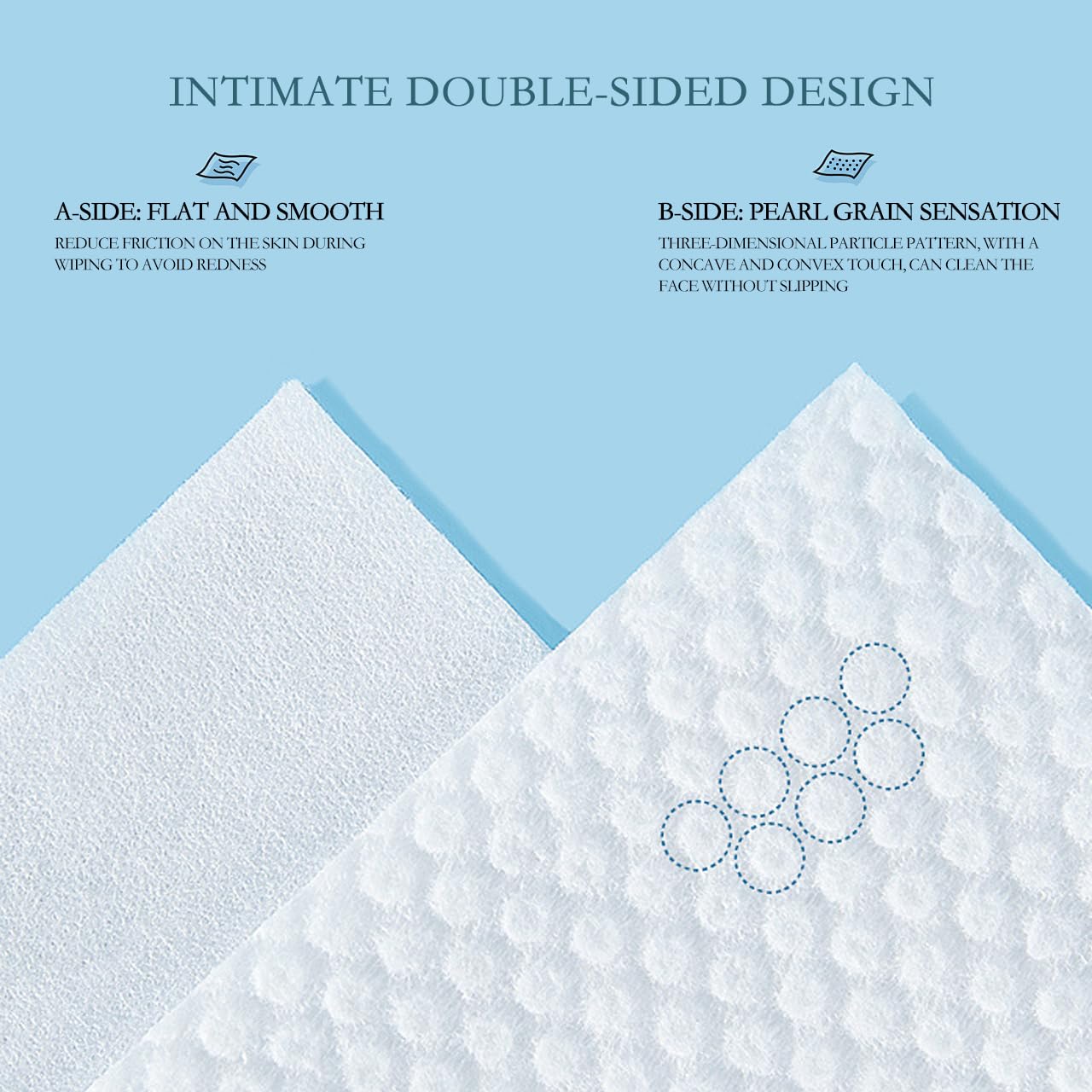 Disposable Face Towels, Wet and dry dual use,Clean Facial Wipes for Sensitive Skin, Facial Cleansing Towels, Makeup Removing, Facial care, travel towel (Pack of 3, white)