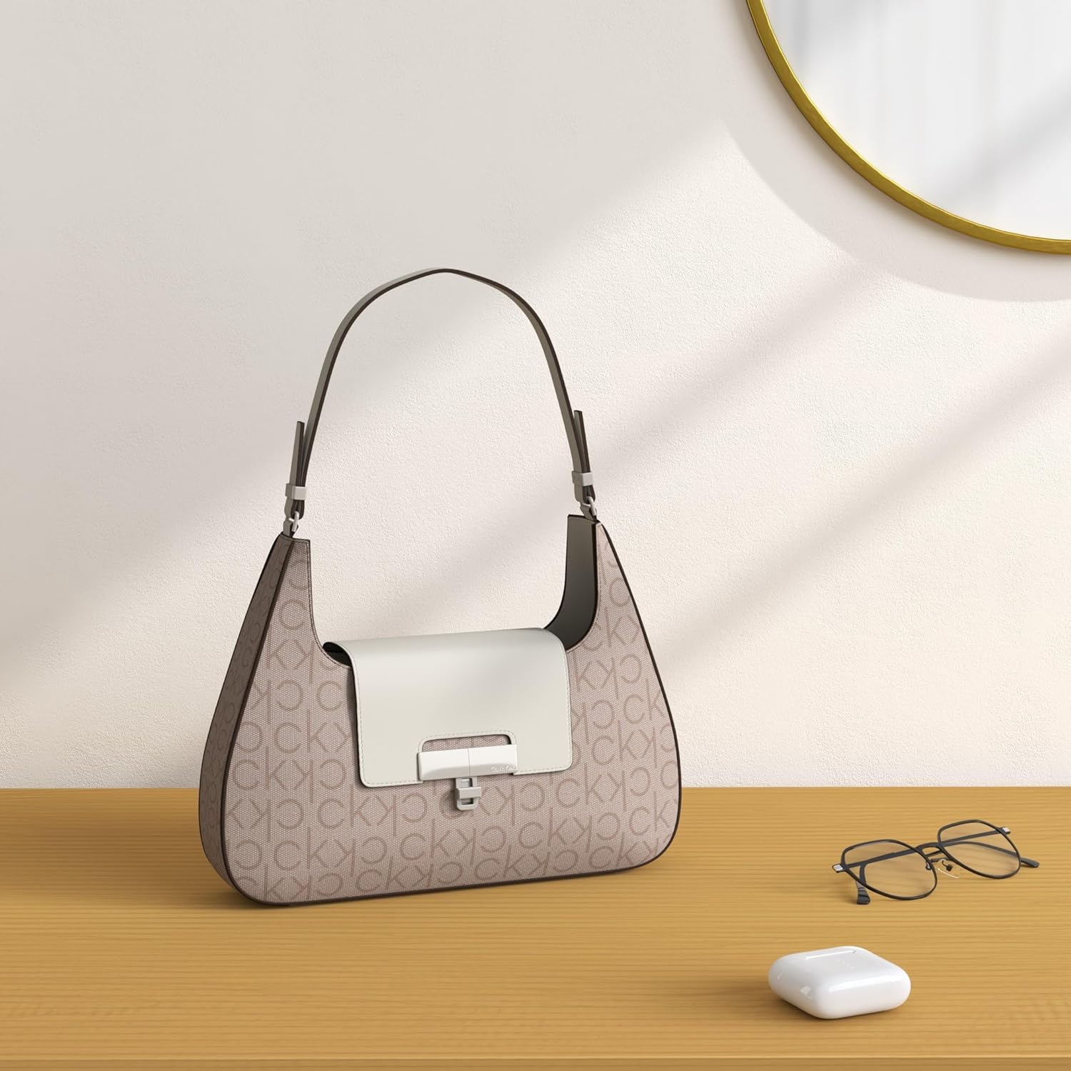 Calvin Klein Becky Demi Shoulder Bag · v5