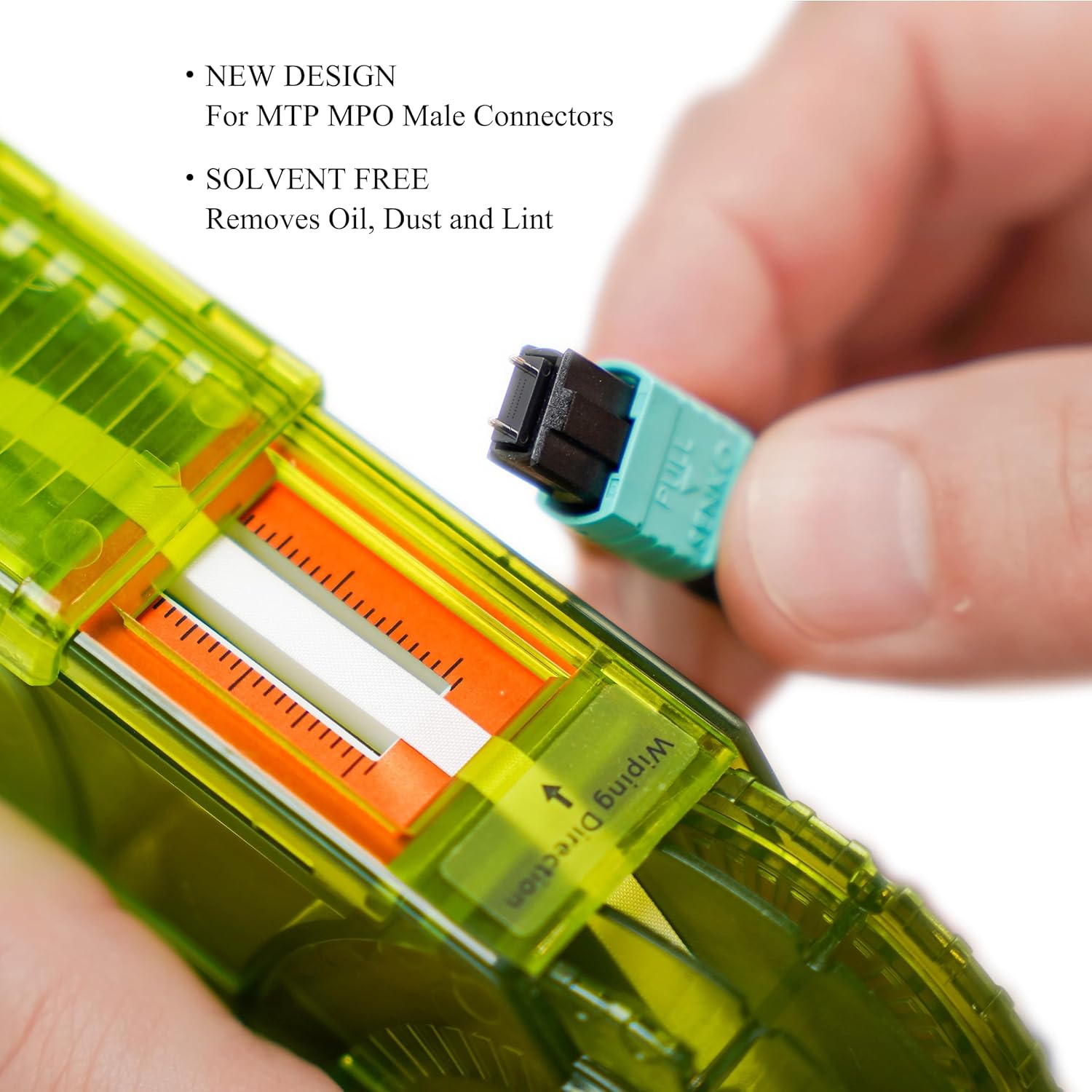 2023 Neues Kassetten-Glasfaser-Reinigungsset, Glasfaser-Reinigungsbox für MPO, MTP, männlich, mit PINS, 2,5 mm, SC, 1,25 mm, LC, MDC, CS-Stecker mit 500 Reinigungen direkt ab Werk