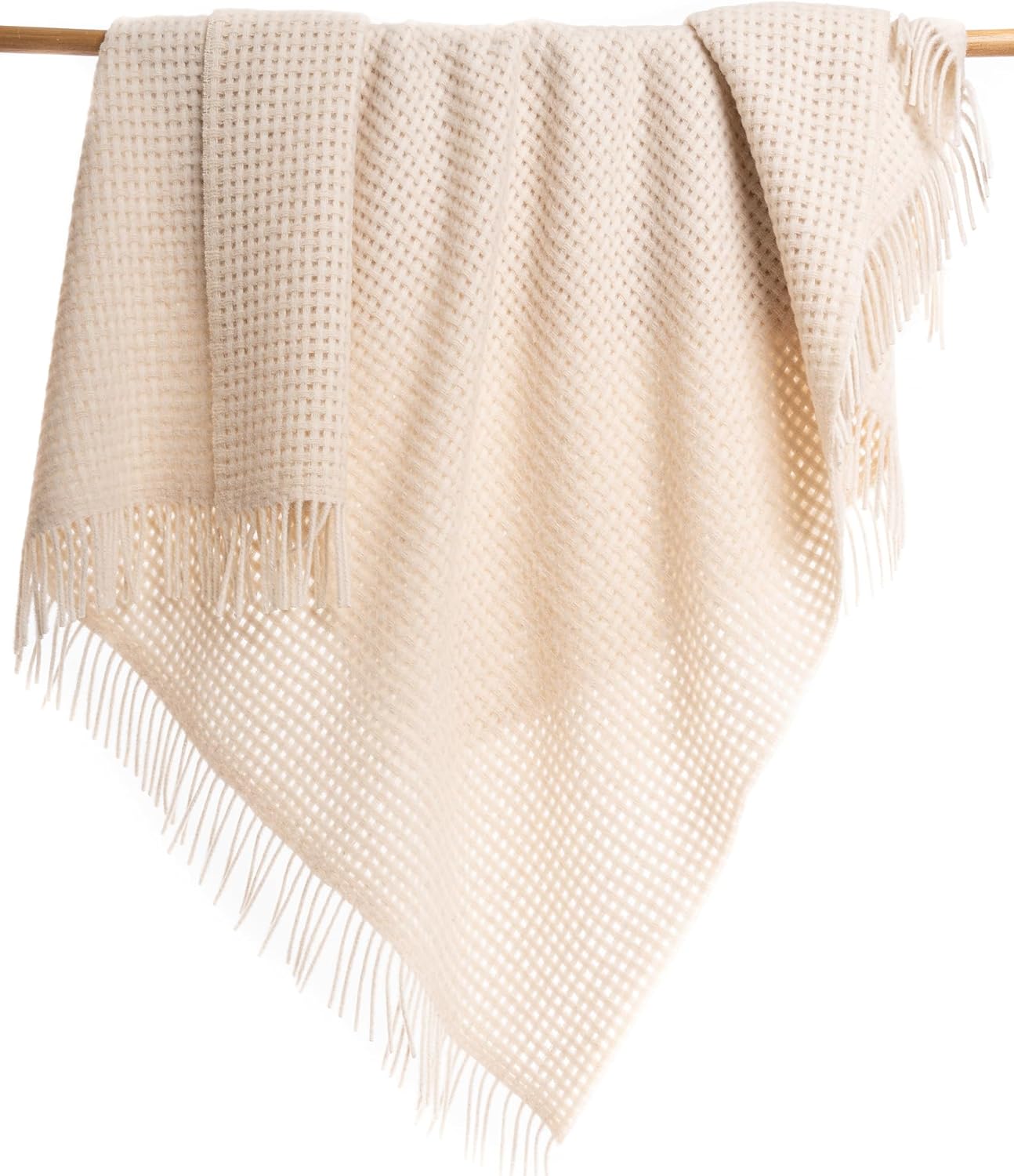 Alpaca Wool Throw Blanket | Luxury Alpaca Throw Blanket | Eco Friendly  Sustainably Made Luxury Throw | (Ivory Basketweave) · v2