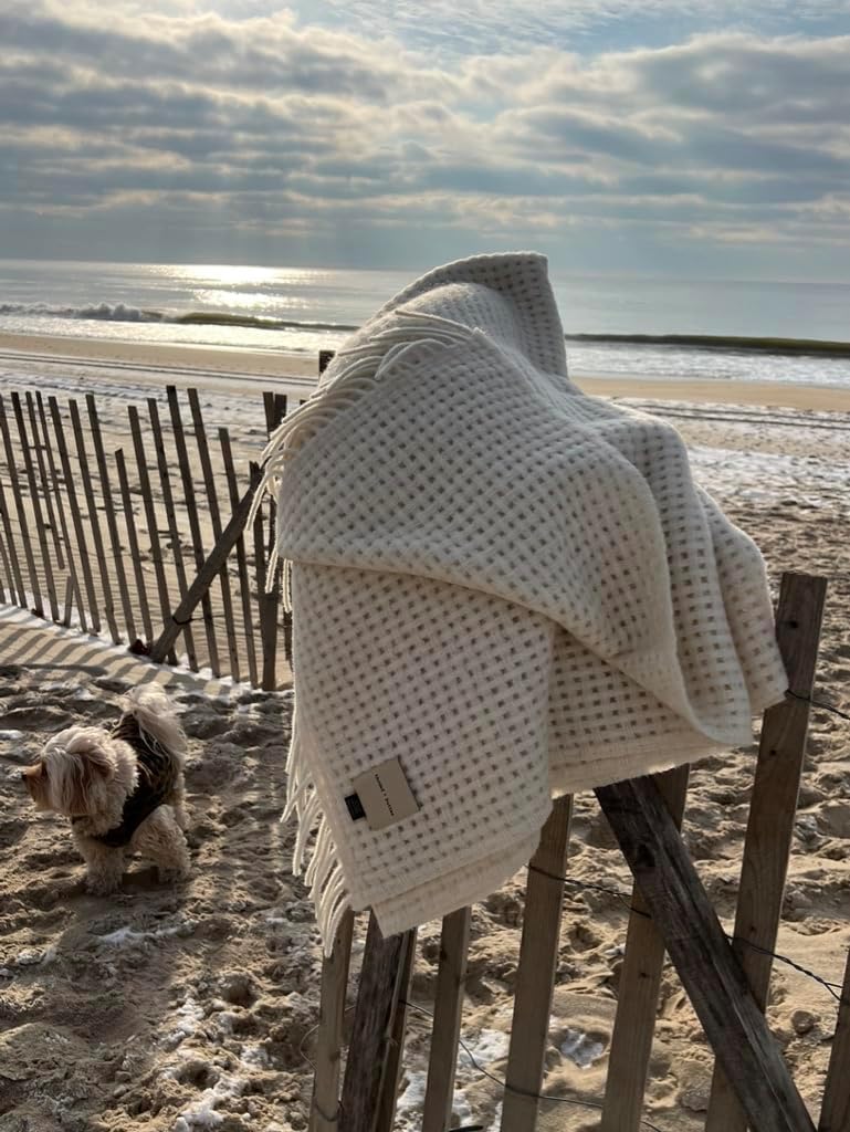 Alpaca Wool Throw Blanket | Luxury Alpaca Throw Blanket | Eco Friendly  Sustainably Made Luxury Throw | (Ivory Basketweave) · v2