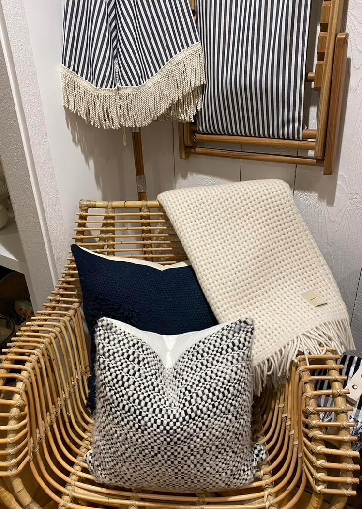 Alpaca Wool Throw Blanket | Luxury Alpaca Throw Blanket | Eco Friendly  Sustainably Made Luxury Throw | (Ivory Basketweave) · v2