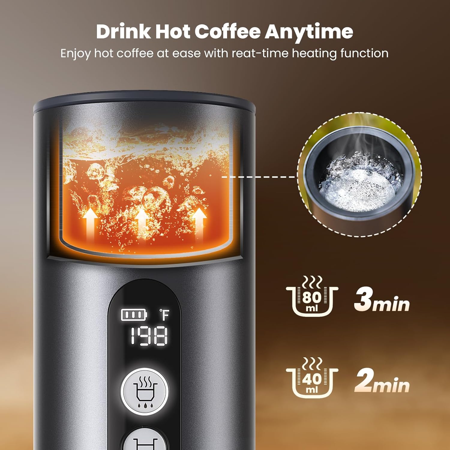 เครื่องชงกาแฟเอสเพรสโซ Maestri House 150W พร้อมระบบอุ่นอัตโนมัติที่รวดเร็วภายใน 2-3 นาที เครื่องชงกาแฟเอสเพรสโซแบบพกพาสำหรับการเดินทาง พร้อมถ้วยชาขนาดเล็กและที่วางแคปซูลกาแฟบดสำหรับ NS สำหรับรถยนต์ การตั้งแคมป์ รถบ้าน และการเดินป่า