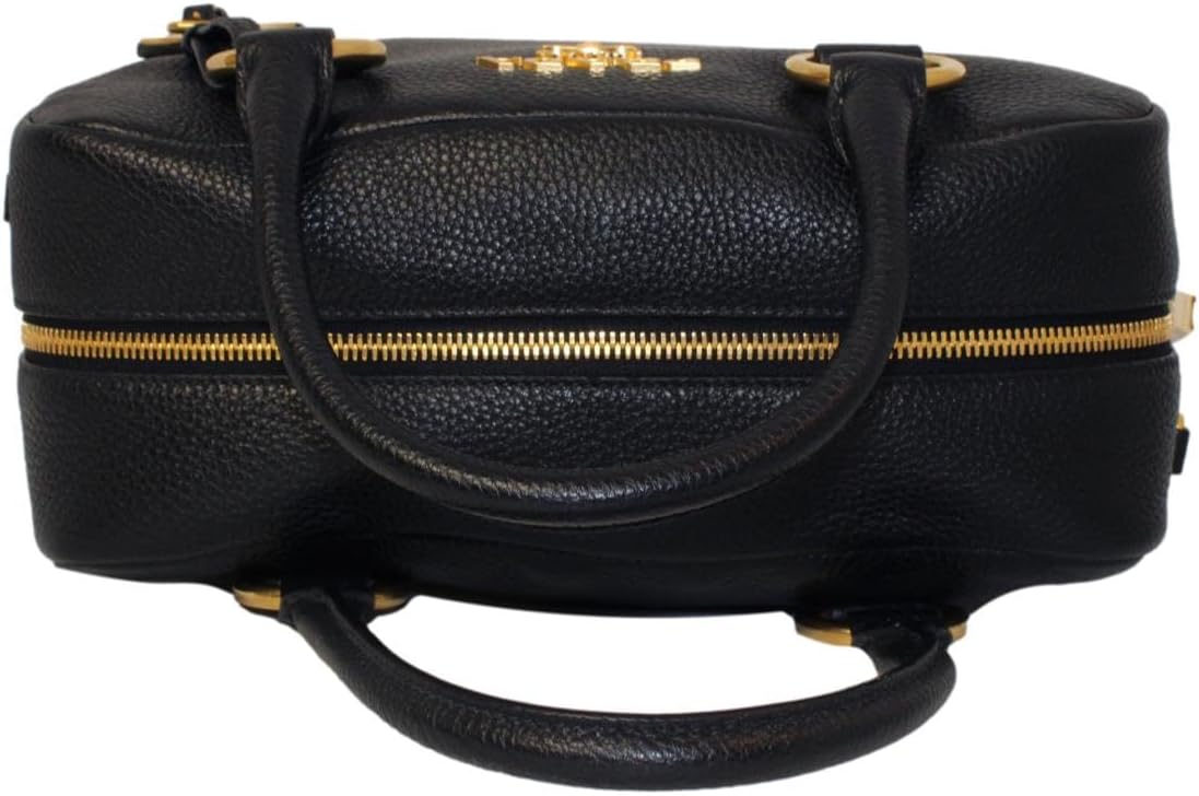 กระเป๋าถือ Prada สายคาดหนังสีดำลายทาง