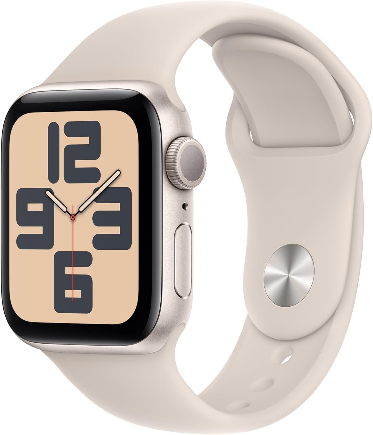 Apple Watch SE (2nd Gen) [GPS 40mm] Smartwatch with Starlight Aluminum Case with Starlight Sport Band S/M. Fitness  Sleep Tracker, Crash Detection, Heart Rate Monitor · v3