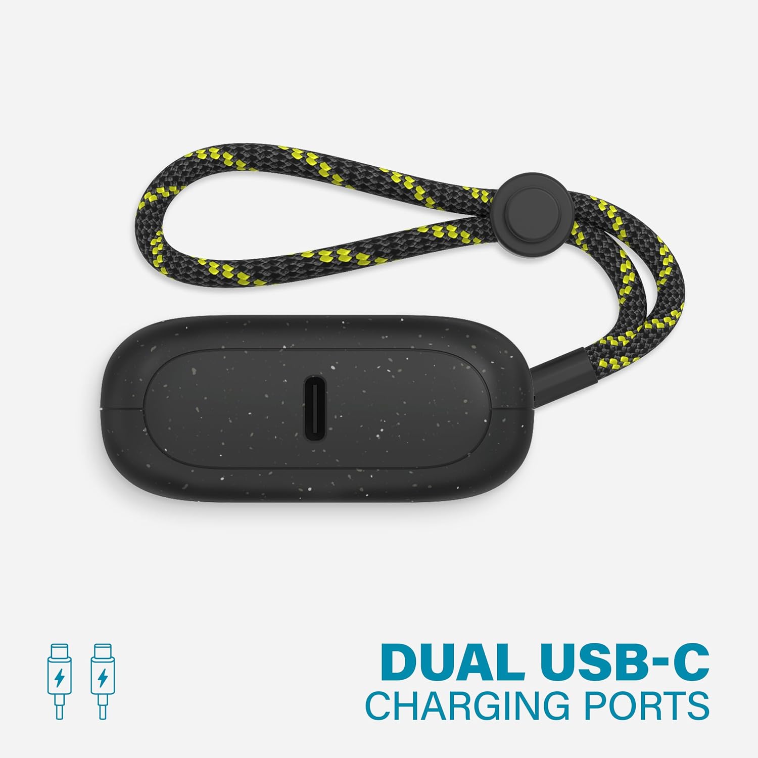 Chargeur portable double USB-C Nimble Champ Pro 20 K, 65 W, DP QC 4.0. Batterie externe USB-C à chargement rapide compatible avec les MacBook, les ordinateurs portables, les iPad, les iPhone, Android et plus encore (Midnight Black)