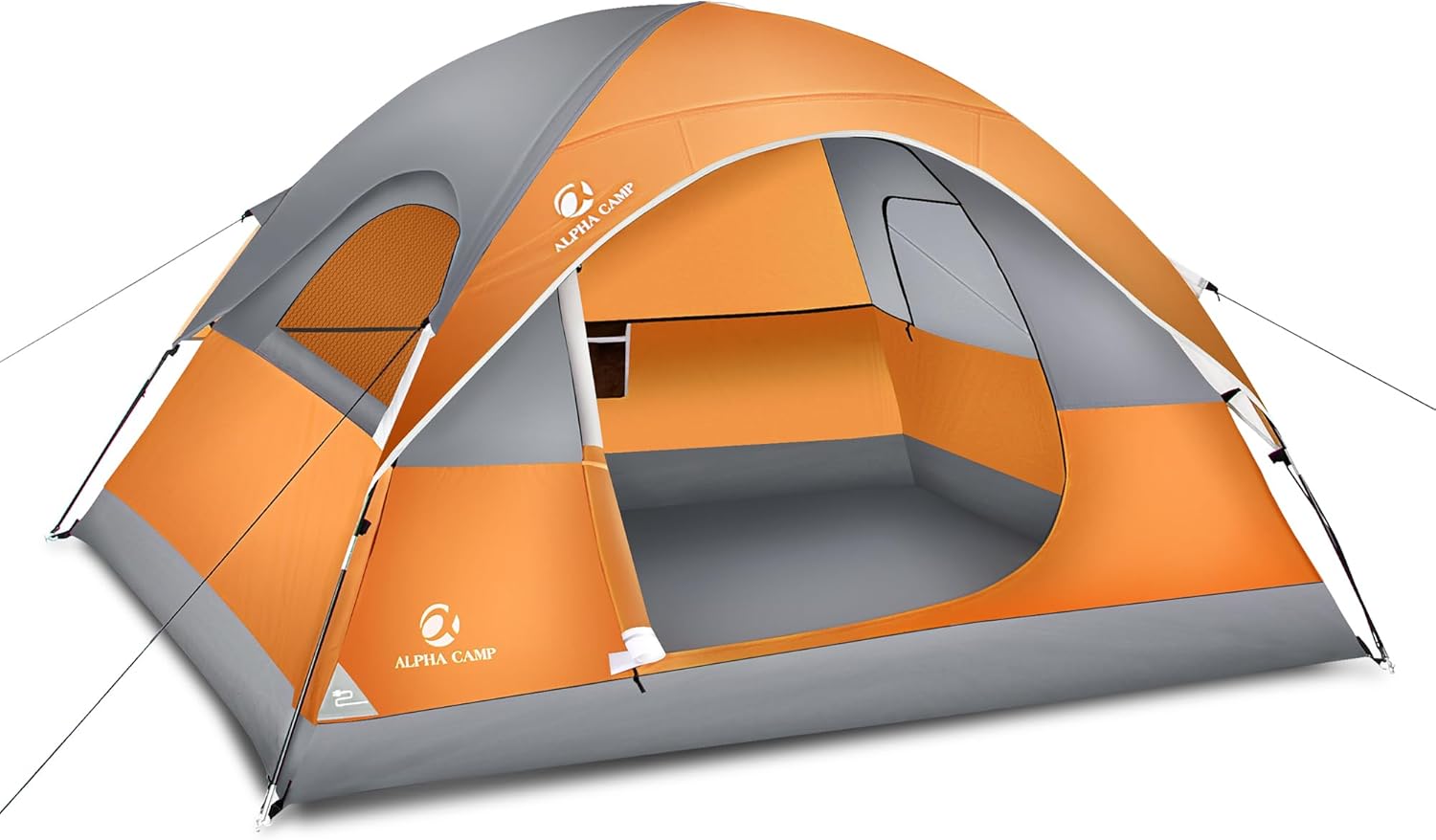 Camping Tent, 3/4 Person Dome Tent Backpacking Instant Tent with Easy Setup, Waterproof Lightweight Portable Pop Up Tent for Camping, Hiking, Mountaineering or Beach, includes Wind Rope and Carry Bag · v5