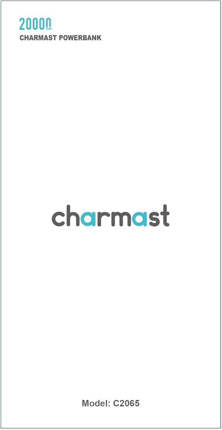 Charmast Power Bank 20000mAh, 20W Fast Charging Portable Charger with Built-in Cables, USB C Battery Pack, Slim Portable Phone Charger Backup Battery for iPhone, Samsung, iPad, More Phones, Tablets