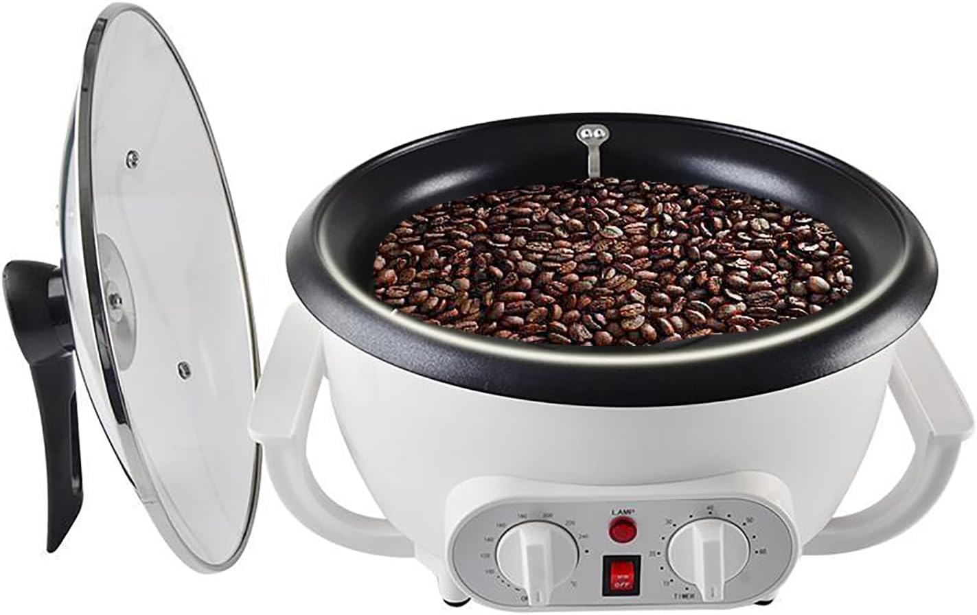 WINB Coffee Roaster Machine for Home Use, 110V Household Electric Coffee Bean Roaster with Timer Roasting Machine Peanut Bean Home Coffee Roaster