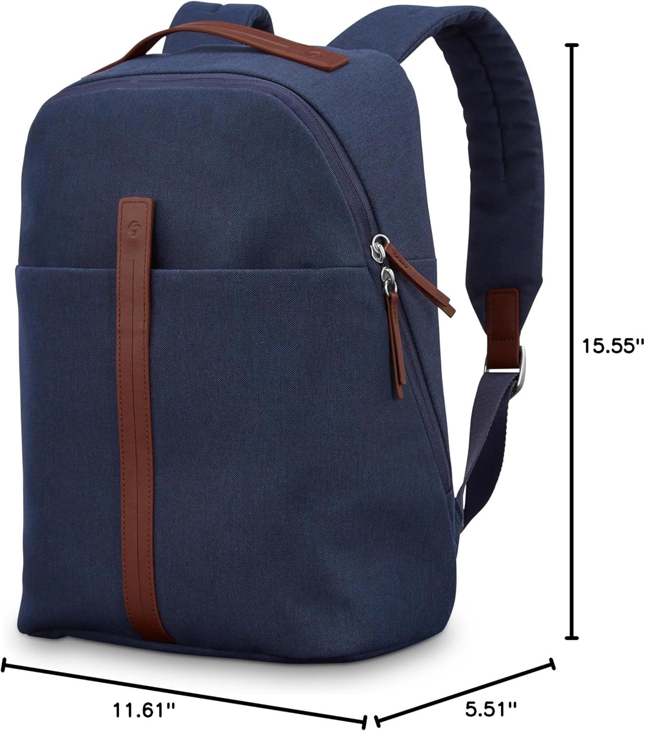 Samsonite Virtuosa Carry-On Travel Backpack with Padded Laptop Sleeve, Navy · v3