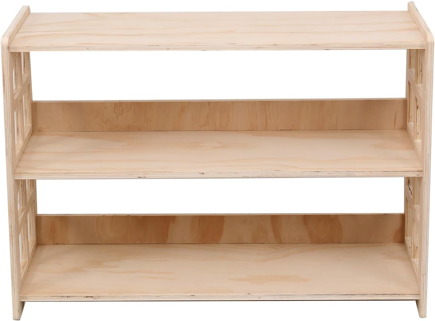 Montessori Bookshelf Toy Shelf Kids Storage Organizer for Toys Book Shelves for Kids Room Sturdy and Safe Toddler Wood Classroom Furniture Bookcases (3Tier) · v6