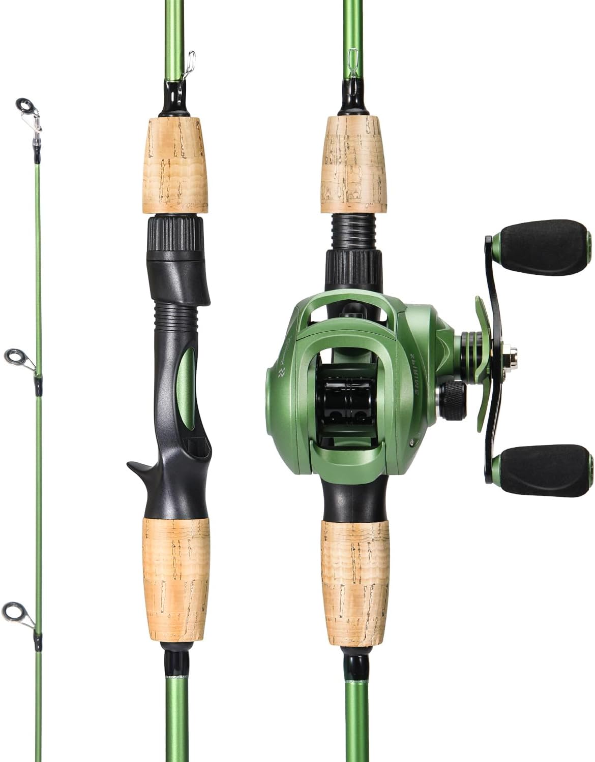 Sougayilang Fishing Rod Reel Combos, Graphite 2Pc Blanks Fishing Pole with Casting  Spinning Reel, Stainless Steel Guides · v3