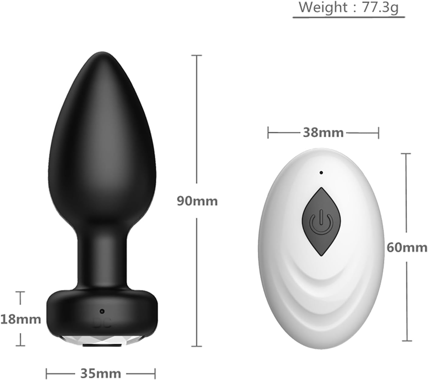 Anal Plug Adult Sex Toy,Adult Sex Toys and Games for Men Women,Wireless Remote Control 10 Frequency Vibration,Small Butt Plug for Female Male Prostate Massage Vibrating Anal Sex Toys for Men,Black · v2