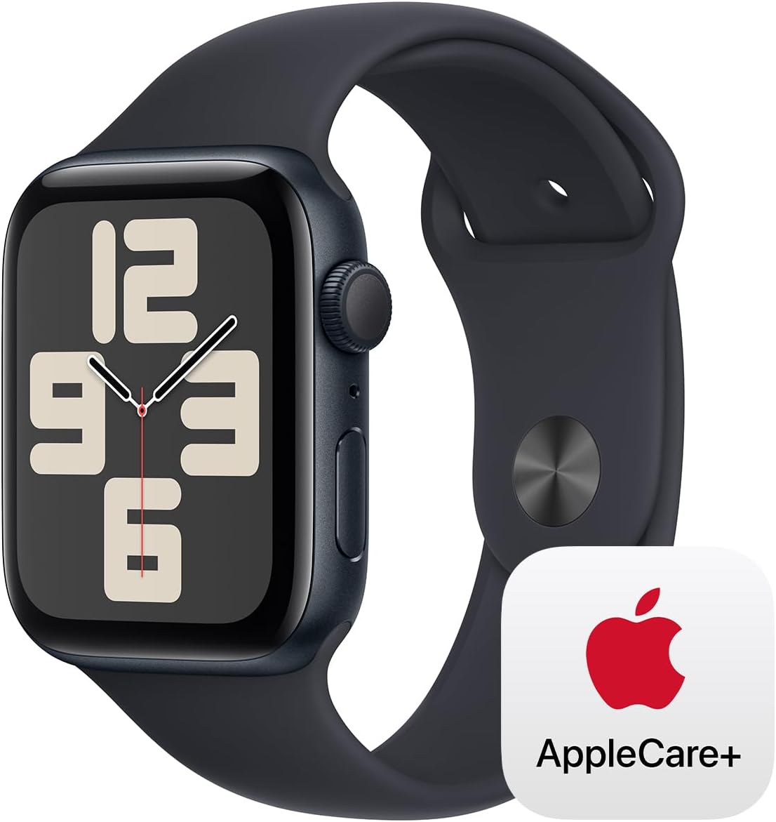 Apple Watch SE GPS 44mm Midnight Aluminum Case with Midnight Sport Band - M/L