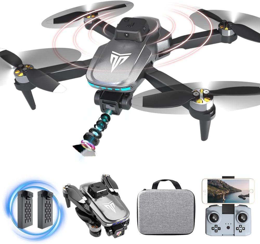 Drone, Drones with camera for adults 4k, Drones for kids 8-12, Brushless Motor, FPV Foldable Drone, Carrying Case, 40 mins Battery Life, Christmas gifts, 360° Flip, APP Control · v4
