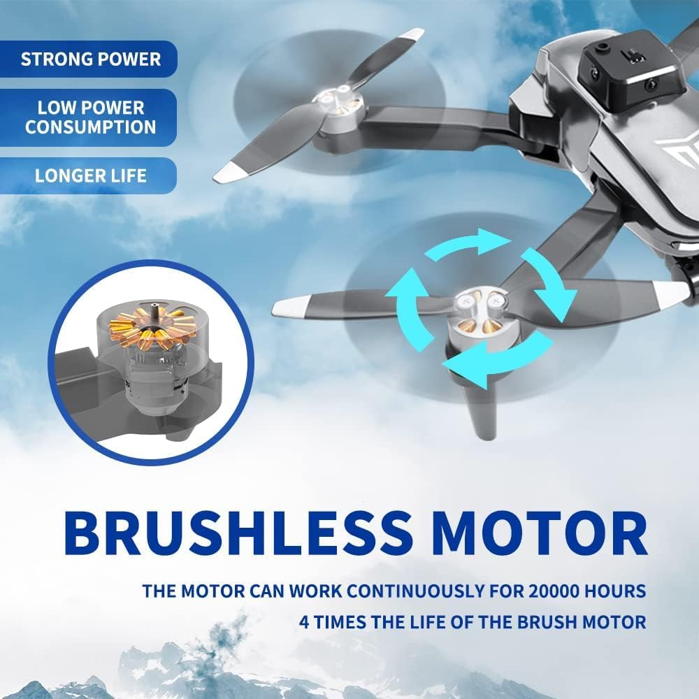 Drone, Drones with camera for adults 4k, Drones for kids 8-12, Brushless Motor, FPV Foldable Drone, Carrying Case, 40 mins Battery Life, Christmas gifts, 360° Flip, APP Control · v4