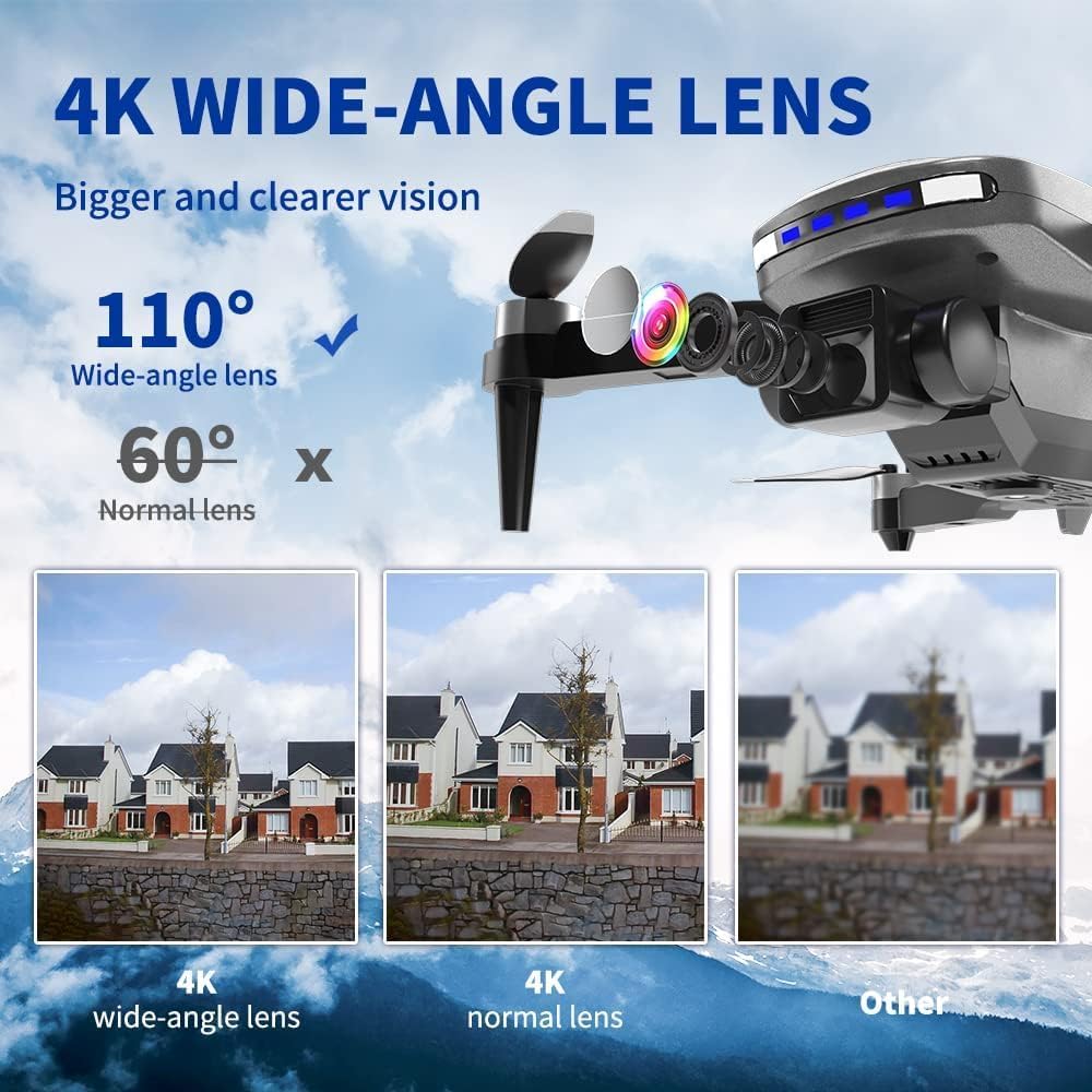 Drone, Drones with camera for adults 4k, Drones for kids 8-12, Brushless Motor, FPV Foldable Drone, Carrying Case, 40 mins Battery Life, Christmas gifts, 360° Flip, APP Control · v4