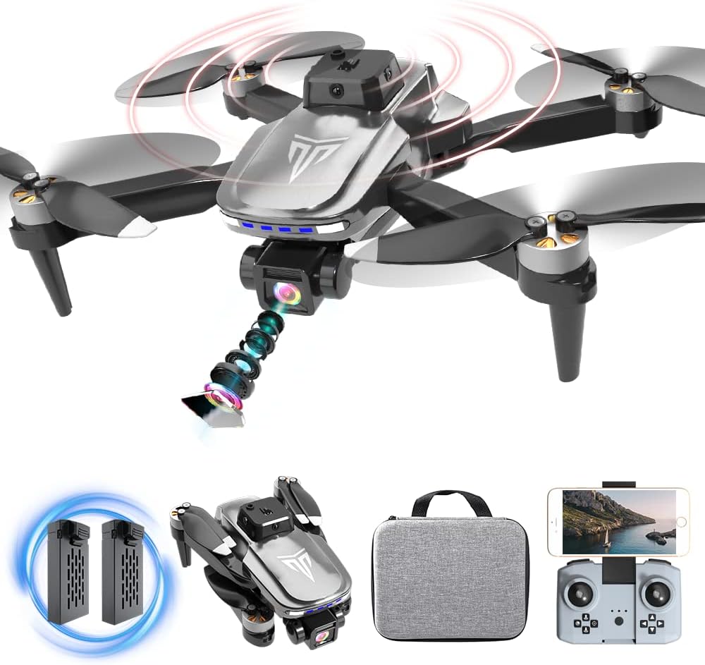 Drone, Drones with camera for adults 4k, Drones for kids 8-12, Brushless Motor, FPV Foldable Drone, Carrying Case, 40 mins Battery Life, Christmas gifts, 360° Flip, APP Control · v4