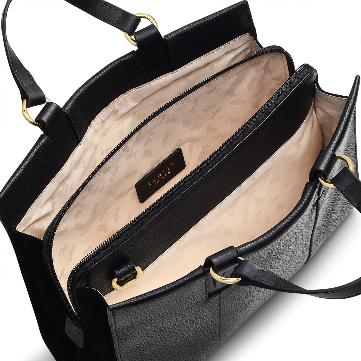 RADLEY London Bedford Square กระเป๋าสะพายข้างทรงสี่เหลี่ยมมีซิปขนาดกลางสำหรับผู้หญิง - กระเป๋าหนังสะพายข้าง กระเป๋าถือขนาดกลางที่เหมาะ