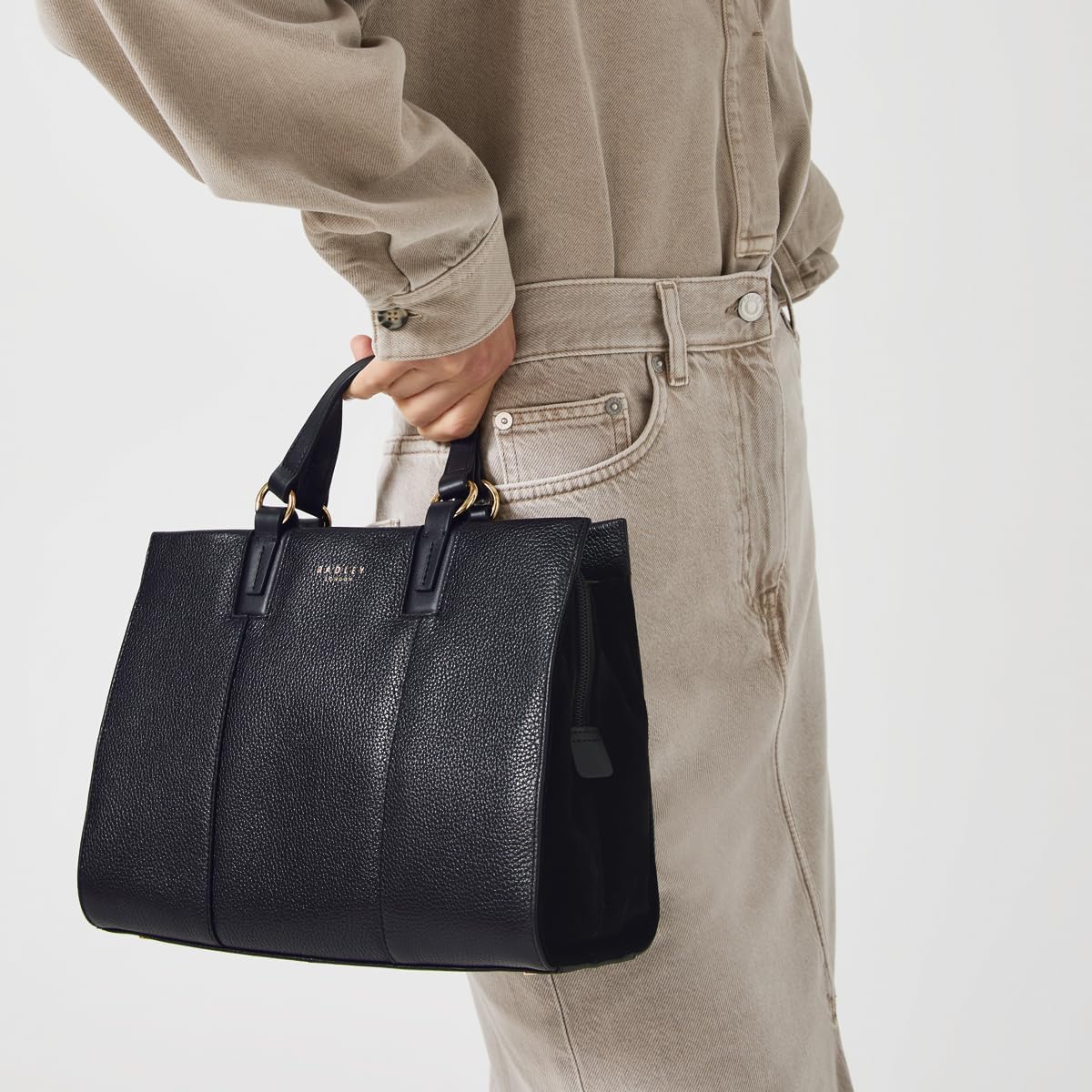 RADLEY London Bedford Square กระเป๋าสะพายข้างทรงสี่เหลี่ยมมีซิปขนาดกลางสำหรับผู้หญิง - กระเป๋าหนังสะพายข้าง กระเป๋าถือขนาดกลางที่เหมาะ