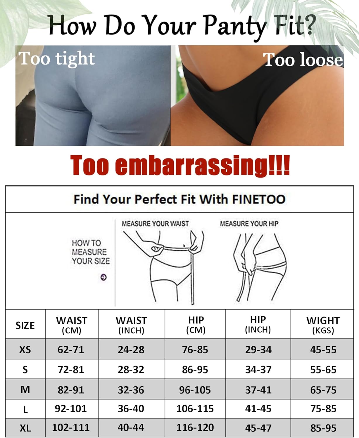 Paquete de 6 tangas FINETOO para mujer, sin costuras, hipster, talle bajo, transpirables, invisibles, ropa interior no visible, XS-XL