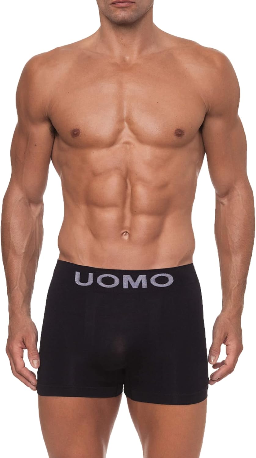 Channo Seamless Nylon Boxer Briefs 12Pack Breathable and Soft Underwear for Men